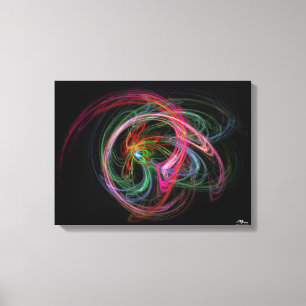 Fraktal Plasma Burst Leinwanddruck