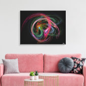 Fraktal Plasma Burst Leinwanddruck (Insitu (Wohnzimmer))