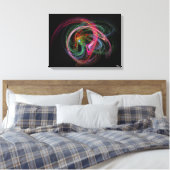 Fraktal Plasma Burst Leinwanddruck (Insitu (Schlafzimmer))