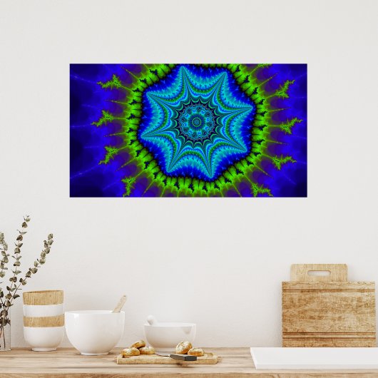 Fraktal Poster (Küche)