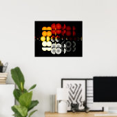 Fraktal-Poster für geometrische Illusion Poster (Heimbüro)