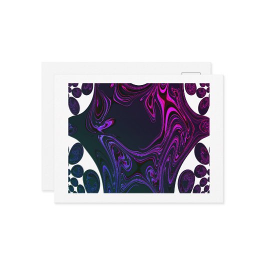 Fraktal Postkarte (Vorderseite/Rückseite Beispiel)