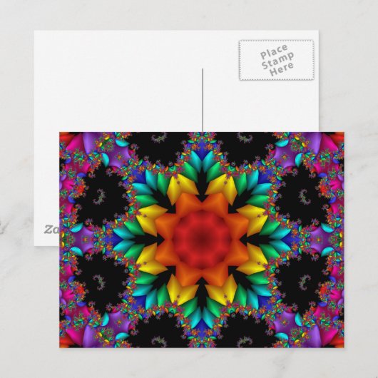 Fraktal Postkarte (Vorne/Hinten)