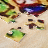 Fraktal Psychedelic Cat. Puzzle (Seite)