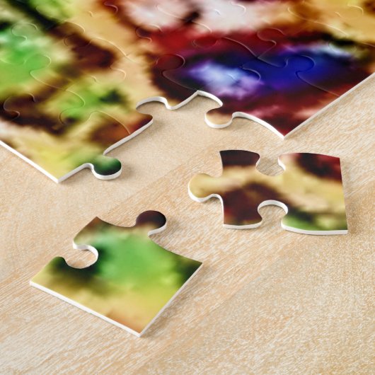 Fraktal Psychedelic Cat. Puzzle (Seite)