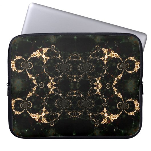 Fraktal Psychedelic Galaxy Laptop Schläfchen Laptopschutzhülle (Vorderseite)