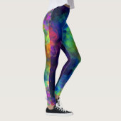 Fraktal-psychedelische Trippy Festival-Leggings Leggings (Rechts)