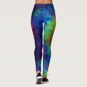 Fraktal-psychedelische Trippy Festival-Leggings Leggings (Rückseite)