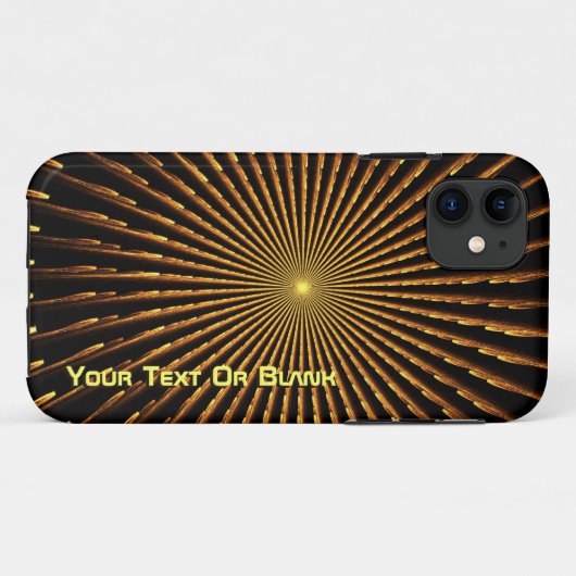 Fraktal Pulsar Case-Mate iPhone Hülle (Rückseite (Horizontal))