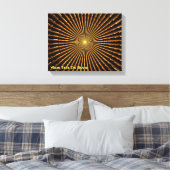 Fraktal Pulsar Leinwanddruck (Insitu (Schlafzimmer))