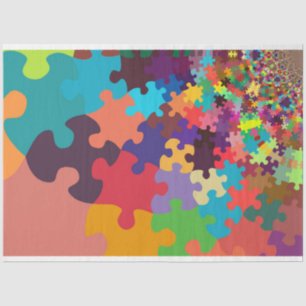 Fraktal-Puzzlepapier Seidenpapier