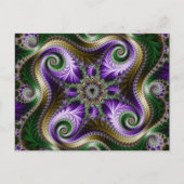 Fraktal "Quadra" Postkarte (Vorderseite)