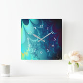 Fraktal Quadratische Wanduhr (Zuhause)
