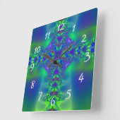 Fraktal Quadratische Wanduhr (Winkel)