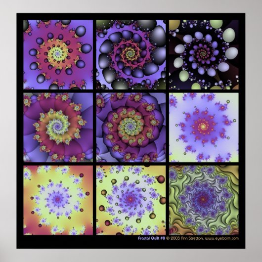Fraktal Quilt #8 Poster (Vorne)