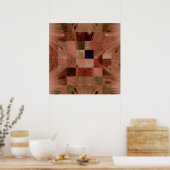 Fraktal Quilt Canvas Print Poster (Küche)