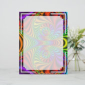 Fraktal R~08 Eigener Briefkopf 03 - 8,5" x 11" (Stehend Vorderseite)