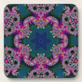 Fraktal Radiance Plastic Untersetzer (Vorderseite)