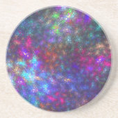 Fraktal Rainbow Getränkeuntersetzer (Vorne)