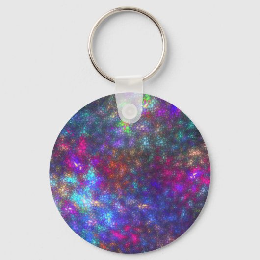 Fraktal Rainbow Schlüsselanhänger (Vorderseite)
