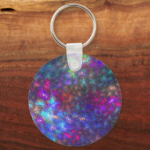 Fraktal Rainbow Schlüsselanhänger (Vorderseite)