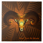 Fraktal Ram's Head Fliese (Vorderseite)
