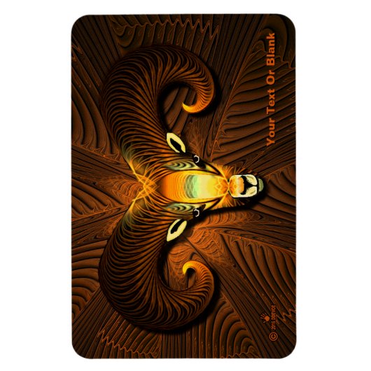 Fraktal Ram's Head Magnet (Vertikal)