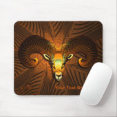 Fraktal Ram's Head Mousepad (Mit Mouse)