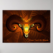Fraktal Ram's Head Poster (Vorne)