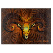 Fraktal Ram's Head Schneidebrett (Vorderseite)