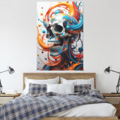 Fraktal Rebirth Leinwanddruck (Insitu (Schlafzimmer))