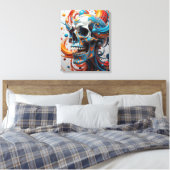 Fraktal Rebirth Leinwanddruck (Insitu (Schlafzimmer))