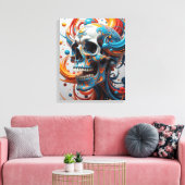 Fraktal Rebirth Leinwanddruck (Insitu (Wohnzimmer))