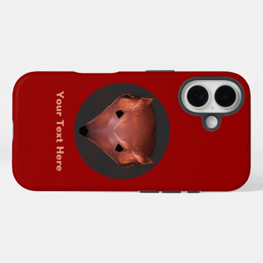 Fraktal Red Fox Case-Mate iPhone Hülle (Rückseite (Horizontal))