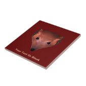 Fraktal Red Fox Fliese (Seite)
