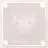 Fraktal Red Fox Glasuntersetzer (Rückseite)