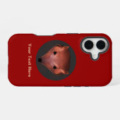 Fraktal Red Fox iPhone 16 Hülle (Rückseite (Horizontal))