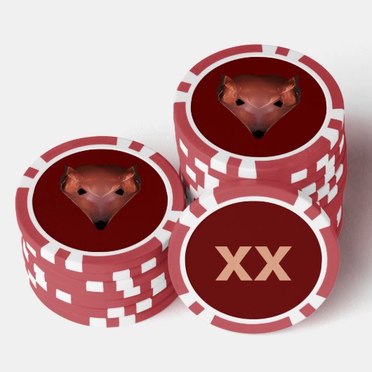 Fraktal Red Fox Pokerchips (Stapel)