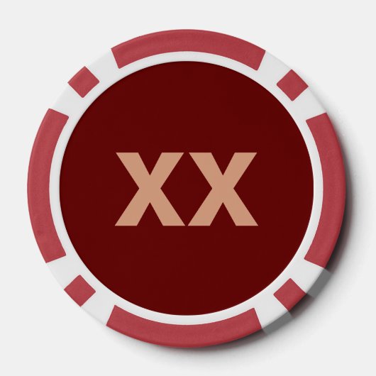 Fraktal Red Fox Pokerchips (Rückseite)