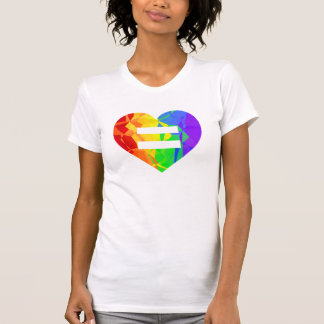 Fraktal-Regenbogen-Herz-Heirat-Gleichheits-Shirt T-Shirt