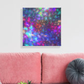 Fraktal-Regenbogen Leinwanddruck (Insitu (Wohnzimmer))