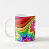 Fraktal-Retro Groovy Reise Kaffeetasse (Links)