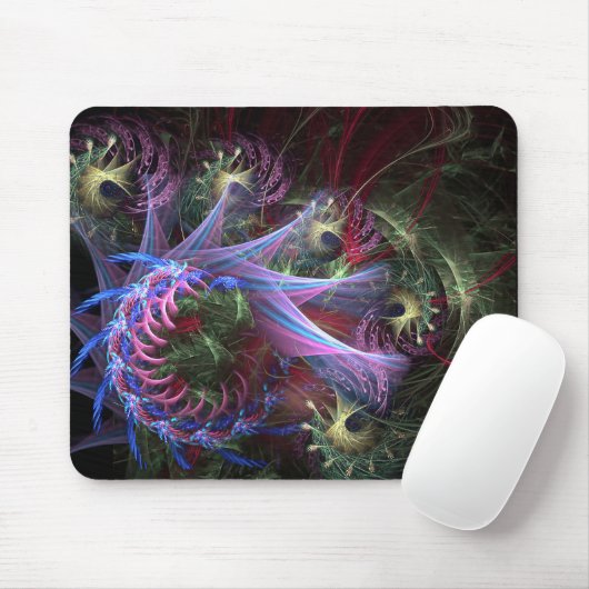 Fraktal Ribbons Full Swirl Mousepad (Mit Mouse)