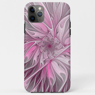 Fraktal Rosa Blume Traum, Blumenfantasy Muster Case-Mate iPhone Hülle