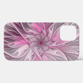 Fraktal Rosa Blume Traum, Blumenfantasy Muster Case-Mate iPhone Hülle (Rückseite (Horizontal))