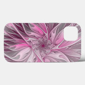 Fraktal Rosa Blume Traum, Blumenfantasy Muster Case-Mate iPhone Hülle (Rückseite (Horizontal))