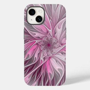 Fraktal Rosa Blume Traum, Blumenfantasy Muster Case-Mate iPhone 14 Hülle