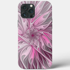 Fraktal Rosa Blume Traum, Blumenfantasy Muster Case-Mate iPhone Hülle