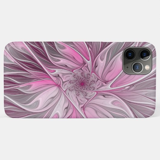 Fraktal Rosa Blume Traum, Blumenfantasy Muster Case-Mate iPhone Hülle (Rückseite (Horizontal))