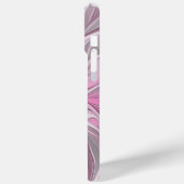 Fraktal Rosa Blume Traum, Blumenfantasy Muster Case-Mate iPhone Hülle (Rückseite / Links)